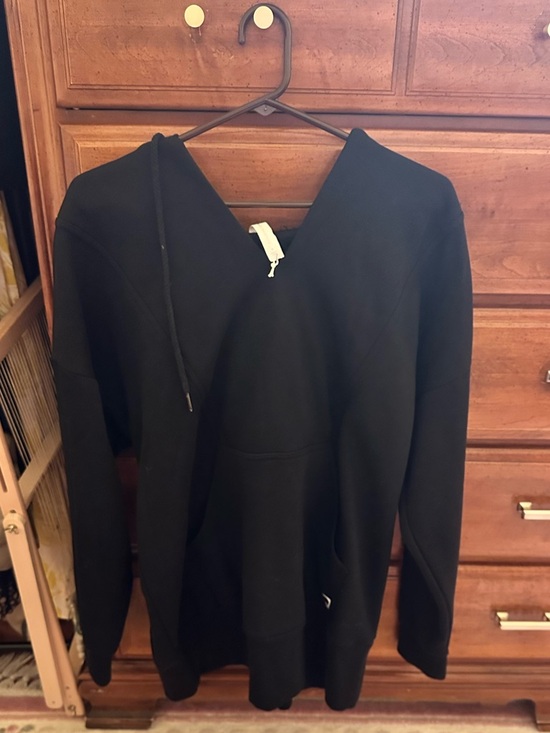 Anthropologie Sweaters - Daily Practice V-Neck Hoodie Sweatshirt Tunic